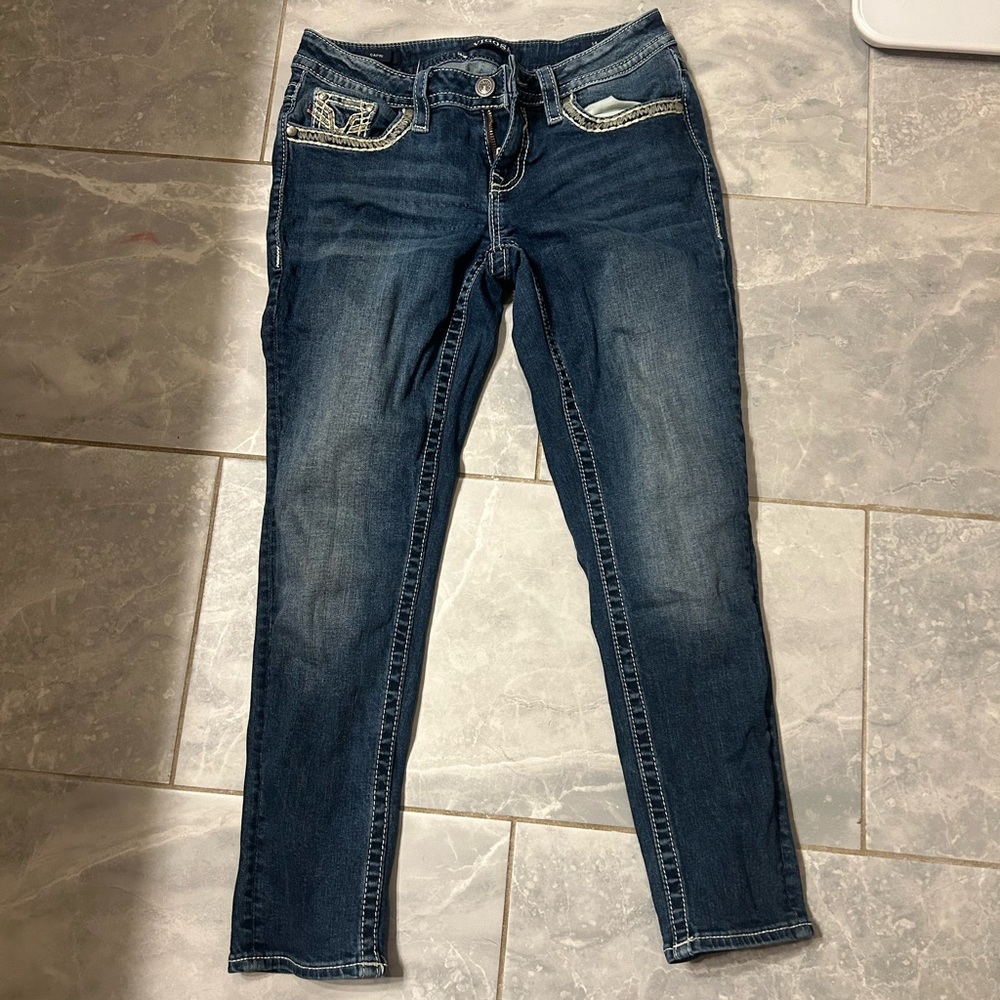 Vigoss Dark Blue Ankle Jeans